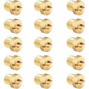 Kit de Jet Principal de Carburateur 15 Pièces M660 - 130 Gicleurs principaux, 12 et 17.5mm Taille pour Gicleurs de Carburateur Dell'Orto PHBN-PHVA