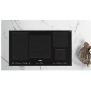 Whirlpool WT 1090 BA Table de cuisson &agrave; induction encastrable 90 cm 5 feux Noir