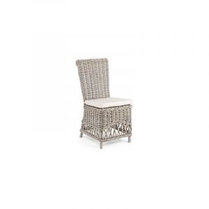 Chaise repas 47x55x100 cm rotin et kubu naturel