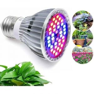 30W 40LED &Eacute;l&egrave;vent La Lumi&egrave;re Ampoule - &agrave; Spectre Complet E27 LED Eclairage horticole Plante Ampoule pour，7 Longueur d'Onde -Applicable &agrave; Les Plantes