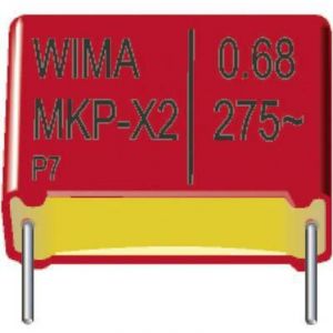 Wima MKP 10 0,068uF 10% 1000V RM22,5 1 pc(s) Condensateur &agrave; film MKP sortie radiale 0.068 &micro;F 1000 V/DC 10 % 22.5 mm (L x l x H) 26.5 x 7 x 16.5 mm