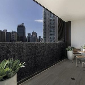 Haie D&eacute;corative Artif. Anthracite 36v - 1x3 M