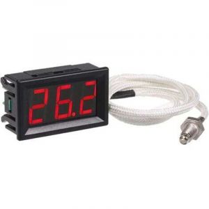 [JAMAIS UTILIS&Eacute;] XH-B310 Thermom&egrave;tre Num&eacute;rique Industriel, 12 V -30800 &deg;C K-type M6 Testeur de Thermocouple Affichage LED Thermographe
