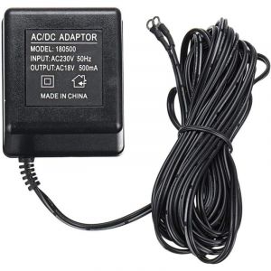 Adaptateur d'alimentation pour sonnette vid&eacute;o, chargeur de cam&eacute;ra pour interphone vid&eacute;o pour sonnette vid&eacute;o 18V 500mA EU Plug