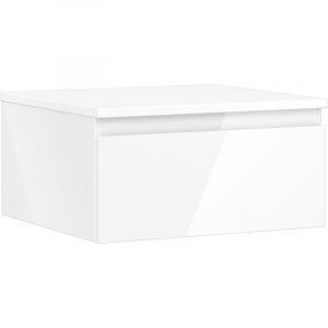 Mexen - Orio meuble de salle de bain sous-lavabo 50 cm avec plan de travail, 1 tiroir, blanc brillant - 91A10-05023-1-BFC00