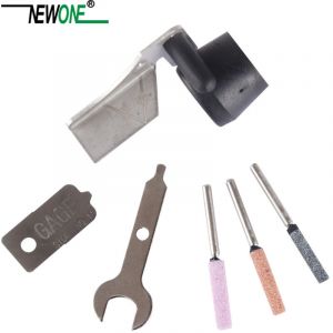 CCYKXA Kit d'aff&ucirc;tage pour tron&ccedil;onneuse, ensemble d'accessoires pour outils rotatifs avec guide angulaire d'aff&ucirc;tage et pierres &agrave; aiguiser