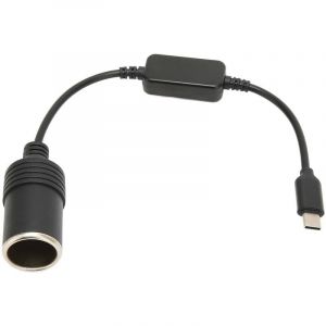 Debuns - 5V usb c Mle vers 12V Voiture Allume-cigare Femelle Convertisseur D'adaptateur D'alimentation, Adaptateur usb vers 12V dc pour Enregistreur