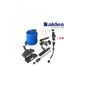 Set Aldes 8 accessoires + 1 flexible avec poignée standard chromée remplace la poignée de commande pneumatique Aldes 11070062 avec douille de
