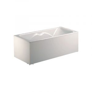 Tablier de baignoire m&eacute;lamin&eacute; blanc 140x54 AQUARINE 200393