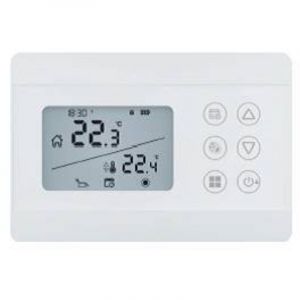 THERMOSTAT HEBDOMADAIRE SILVER CR Mesure : Blanc