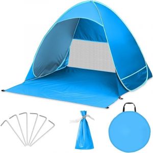 Tente de Plage Pop Up, Protection Solaire UV UPF 50+, Abri de Plage, Protection Contre Le Vent Auto-d&eacute;ployante, Tente Pare-Sole
