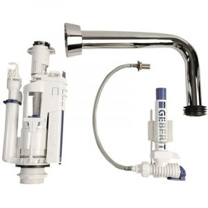 Sapho - Accessoires - Mécanisme de chasse d'eau pour réservoir de chasse d'eau bas bzcr