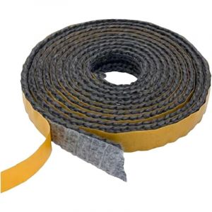 Joint Insert Cheminée, Joints Tressé Auto-adhésive pour Poêle, Joints D'étanchéité Résistante à la Chaleur (2mm x 15mm x 2m)