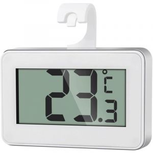 Mini Thermom&egrave;tre R&eacute;frig&eacute;rateur Num&eacute;rique, Magn&eacute;tique Thermometre Cong&eacute;lateur avec Crochet, Thermometre Frigo Digital pour la Maison, Restaurants, Bars