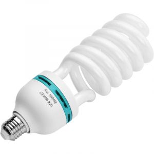 Lampe photo 135 W 220 V, 5500 K, lumi&egrave;re du jour, ampoule spirale &agrave; &eacute;conomie d'&eacute;nergie, ampoule E27, pour studio photo, &eacute;clairage de studio,