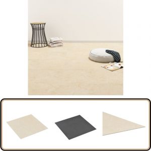 Vidaxl - Dalles de plancher pvc autoadhésif 5,11 m² beige - Carrelage Pvc - Dallettes De Sol - Planchers Pvc - Revêtement De Sol - Carreau De Sol