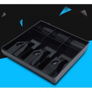 Tiroir-Caisse, Registre D'Insertion, Plateau de Rechange En Plastique, 3 Billets 3 Pi&egrave;ces de Monnaie, Rangement de L'Argent, Coffre-Fort,