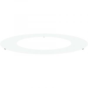 Jardini&egrave;re，Pot de Fleurs en M&eacute;tal Blanc Blanc M&eacute;tal 80 cm de diam&egrave;tre CFW28441