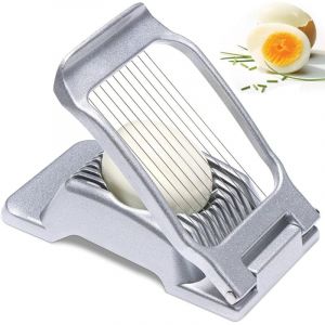 Coupe-&oelig;ufs en acier inoxydable,Coupe oeuf &agrave; la coque Professionnel,Toqueur &agrave; oeuf,Oeuf Trancheuse Cutter,Egg Cutter Slicer Tranches en M&eacute;tal,Ouvre