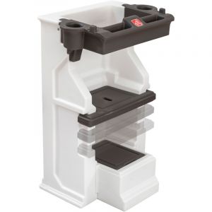 Step2 Mobile Helper Tour d'Apprentissage en Plastique Tour d'observation avec plateau, porte-gobelets et espace de rangement R&eacute;glable sur 3 niveaux