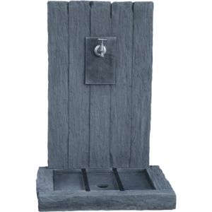 Fontaine de jardin Ardoise en pierre reconstitu&eacute;e