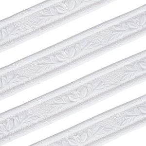 2pcs 2.3mx4cm rouleau de Bordure Murale 3D en Mousse Autocollante pour Papier Peint, Base Flexible Moulure Bordure de Miroir Lignes Murales
