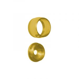 Piton d’embrasure diamètre 16mm en laiton poli - DUVAL - PIT16S10