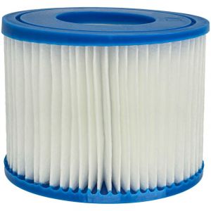 vhbw Cartouche filtrante type VI compatible avec Bestway Lay-Z-Spa Paris, Palm Springs spa, bain &agrave; remous - Filtre de rechange bleu / blanc