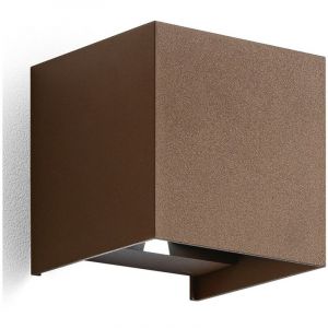 Applique murale gea led en aluminium henk q ges867n led ip65 4000&deg;k faisceau orientable double &eacute;mission applique cube ext&eacute;rieur