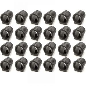 24 pi&egrave;ces Patins pour meubles Patins de Serrage de Tube de Chaise en Plastique Chaise en Plastique pour Pieds de Chaise en Forme de U Patins pour