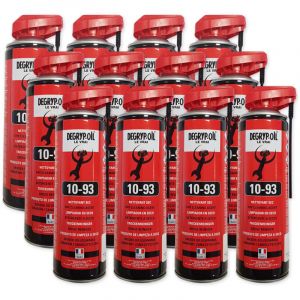 Degryp Oil - Carton de 12 aerosols, nettoyant freins, embrayage