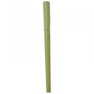 Levigne - Demi Poteau Droit En Bois Massif Pour Balustrades Longueur Hêtre Cm