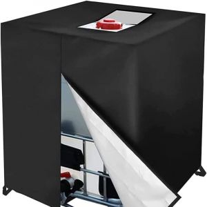 Bache pour Cuve ibc 1000L, Bâche Recuperateur d Eau de Pluie, Anti-UV Anti-Poussière Bache de Reservoir d'eau, Couvercle Housse de Protection Cuve