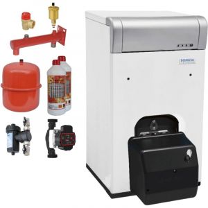 Kit chaudi&egrave;re fioul Domusa HFD 40 + br&ucirc;leur fioul + accessoires installation