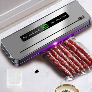Machine sous vide compacte avec aspiration puissante pour conserver la viande et les aliments