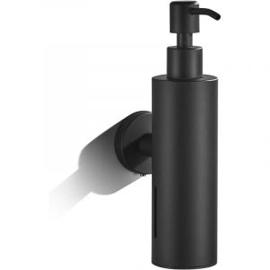 Distributeur de savon mural, distributeur de savon &agrave; pompe en acier inoxydable, distributeur de savon noir mural pour salle de bain - Sollbry