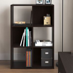 Tagère cubique 6 Cases, Bibliothèque 6 cubes, Étagère à livres multifonctionnelle Galano Nice - 61.29cm l x 29.55cm w x 91.14cm h - pour salon,