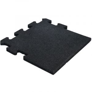 Vivol - Dalle caoutchouc puzzle avec surface en epdm 25 mm - Noir (ral 9004) - Cfl-S1 - Pi&egrave;ce lat&eacute;rale
