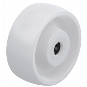 2gt Roues Et Roulettes - Roue polyamide blanc diam&egrave;tre 200 x 50 al&eacute;sage 20 longueur de moyeu 60 mm roulement &agrave; rouleaux