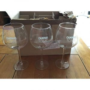 Lot de 3 verres Campari Tonic - Verres cocktail - Mod&egrave;le officiel