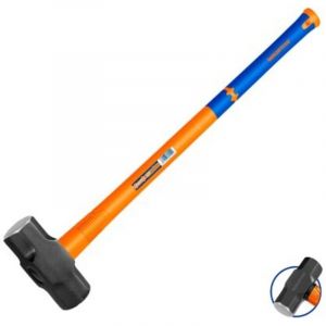 WADFOW Masse en acier forgé avec manche en fibre de verre, 2,7 kg, 900 mm, réduction des vibrations
