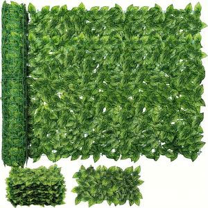 &Eacute;cran d'Intimit&eacute; en Lierre Artificiel pour Cl&ocirc;ture, Haie Artificielle, Panneaux de Haie Faux, D&eacute;coration de Jardin Ext&eacute;rieur, 100cm x 300cm