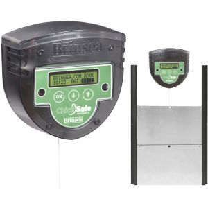 Kit Portier automatique poulailler ChickSafe Advance + trappe sectionnelle Brinsea