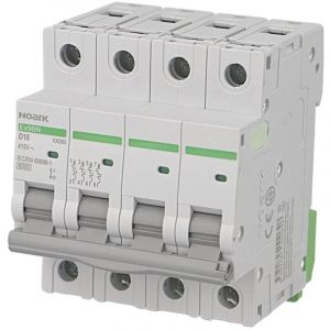 Noark - Disjoncteur tetrapolaire modulaire 32A courbe d Ex9BN