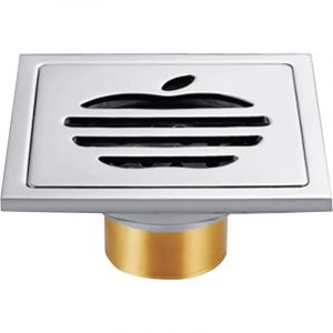 Siphon de Sol, Drain de Douche Carr&eacute;, 100 mm x 100 mm Siphon de Sol, Siphon de Sol Amovible en Acier Inoxydable, pour Salle de Bain et Salle de