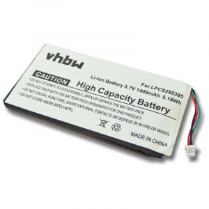 1x Batterie compatible avec Creative Labs Zen Vision m, m 30GB lecteur de musique MP3 (1400mAh, 3,7V, Li-ion) - Vhbw