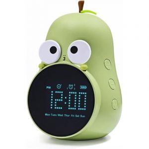 Réveil Lumineux pour Enfants Cute Ampoule Réveil Creative Lampe de Chevet Veilleuse Programmable Fonction Snooze Wake Up Réveil pour Filles Garçons