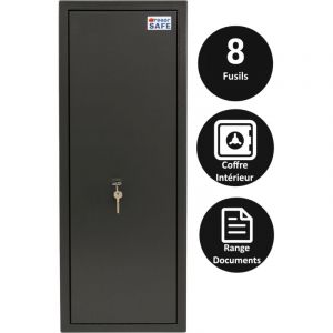 Armoire &Agrave; Fusils Tresorsafe 8 Armes Serrure &Agrave; Cl&eacute;s