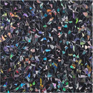 Film Occultant pour Fen&ecirc;tre, D&eacute;coratif Givr&eacute; 100% Opaque, Amovible pour Vitre, Anti-UV, Demi-Lune Occultante (44,5 x 300 cm)