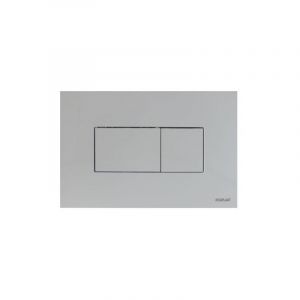 Plaque de commande 3/6L karisma pneumatique double débit - blanche Regiplast
